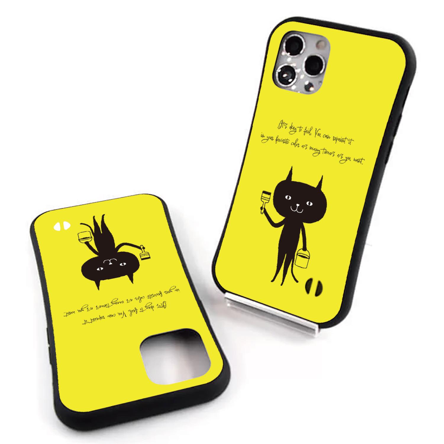 猫　ネコ　ねこ　黒猫　スマホケース　耐衝撃　iPhoneケース　iPhone17　16e　グリップケース　ねこのひげ63 | 5枚目