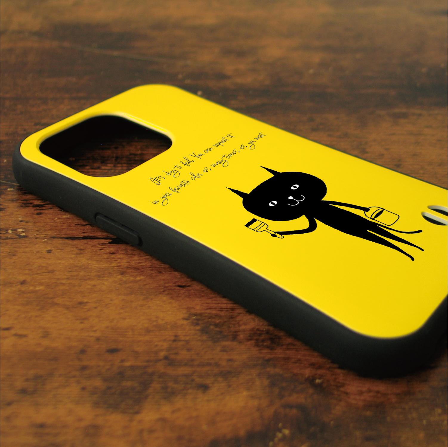 猫　ネコ　ねこ　黒猫　スマホケース　耐衝撃　iPhoneケース　iPhone17　16e　グリップケース　ねこのひげ63 | 2枚目