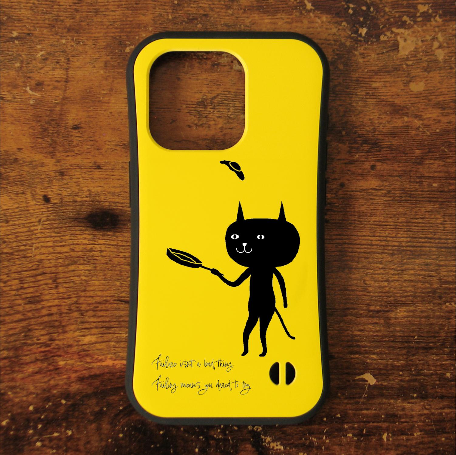 猫　ネコ　ねこ　黒猫　スマホケース　耐衝撃　iPhoneケース　iPhone17　16e　グリップケース　ねこのひげ40