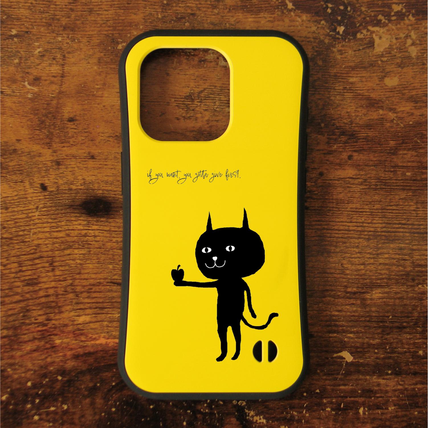 猫　ネコ　ねこ　黒猫　スマホケース　耐衝撃　iPhoneケース　iPhone17　16e　グリップケース　ねこのひげ13