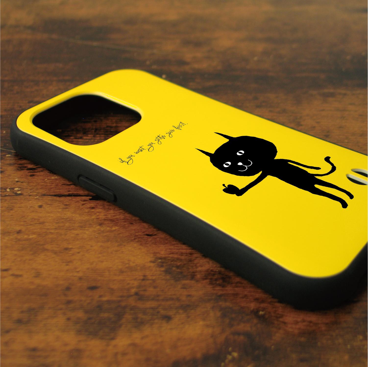 猫　ネコ　ねこ　黒猫　スマホケース　耐衝撃　iPhoneケース　iPhone17　16e　グリップケース　ねこのひげ13 | 2枚目