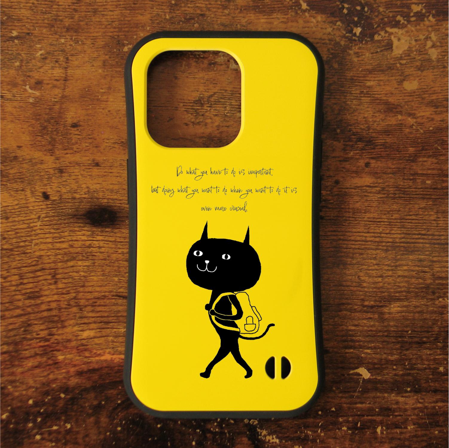 猫　ネコ　ねこ　黒猫　スマホケース　耐衝撃　iPhoneケース　iPhone17　16e　グリップケース　ねこのひげ27