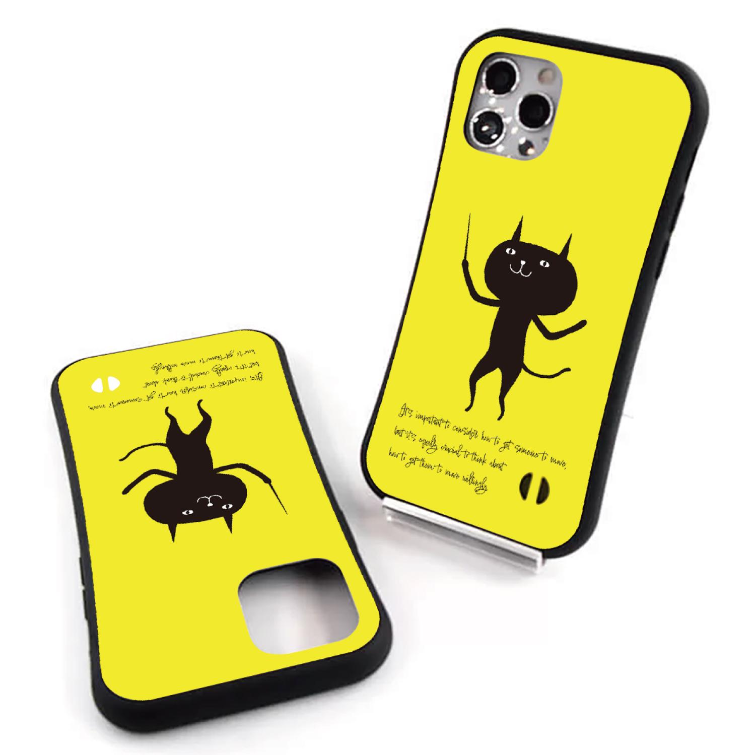 猫　ネコ　ねこ　黒猫　スマホケース　耐衝撃　iPhoneケース　iPhone17　16e　グリップケース　ねこのひげ76 | 5枚目