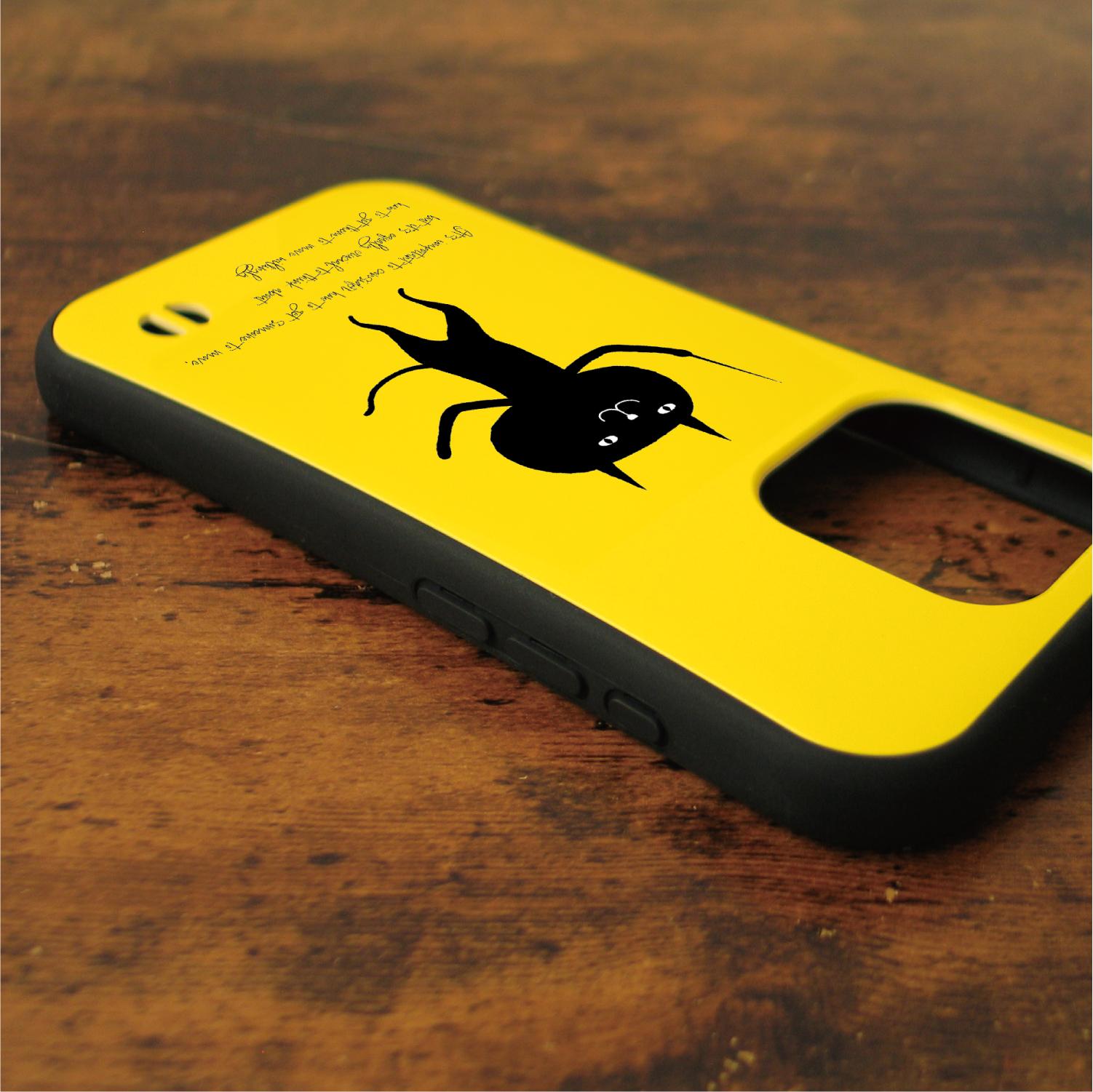 猫　ネコ　ねこ　黒猫　スマホケース　耐衝撃　iPhoneケース　iPhone17　16e　グリップケース　ねこのひげ76 | 3枚目