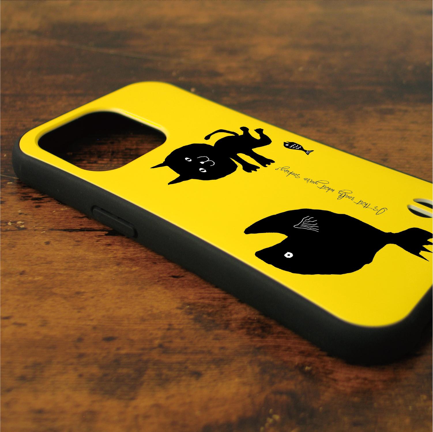 猫　ネコ　ねこ　黒猫　スマホケース　耐衝撃　iPhoneケース　iPhone17　16e　グリップケース　ねこのひげ03 | 2枚目